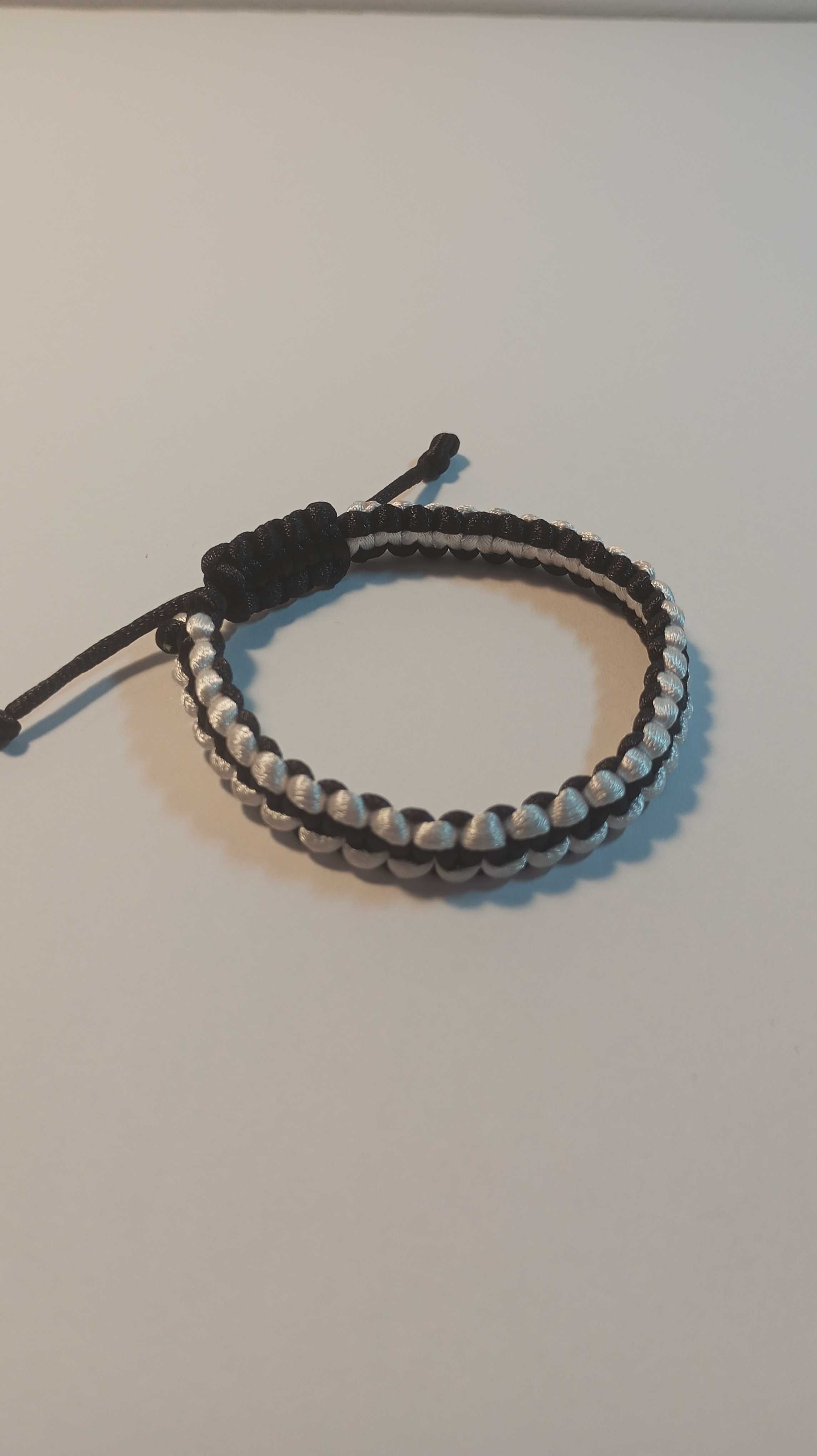Pulseira de Fio Grosso com Duas Cores