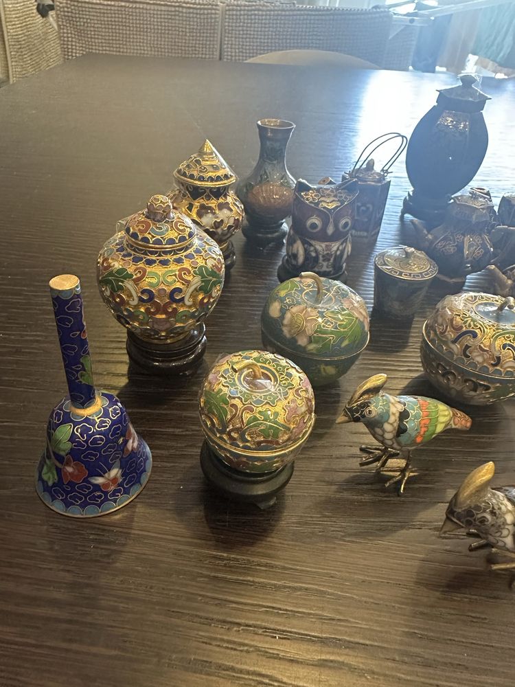 Lote de peças cloisonné