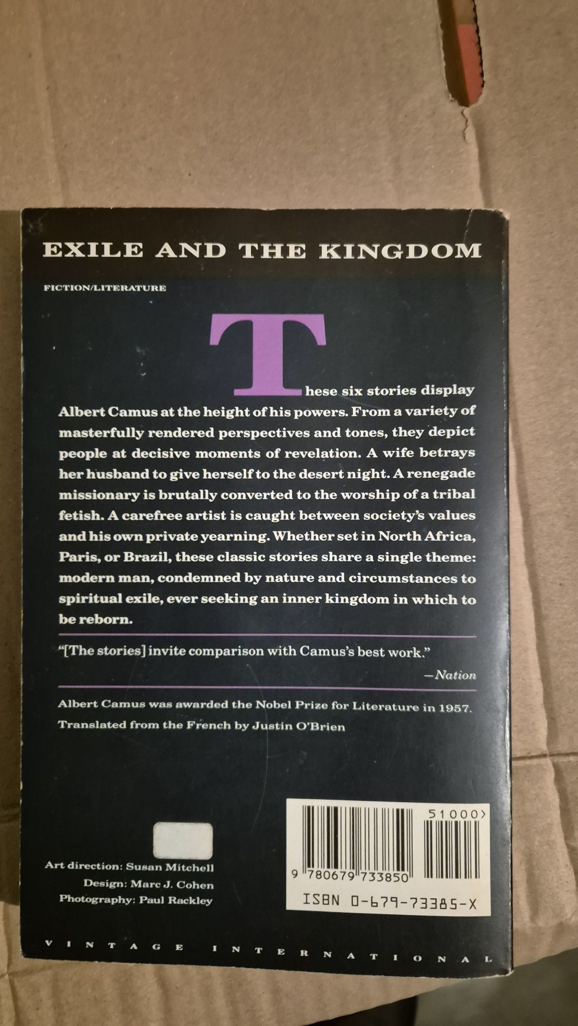 Albert Camus - Exile and the Kingdom