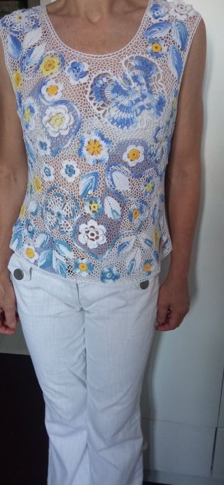 Кофточка ирландское кружево