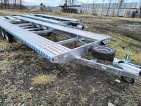 - LAWETA przyczepa 8,5x2,3m - NOWA - 3500 kg - 3 osiowa - VDI 2700-8.1