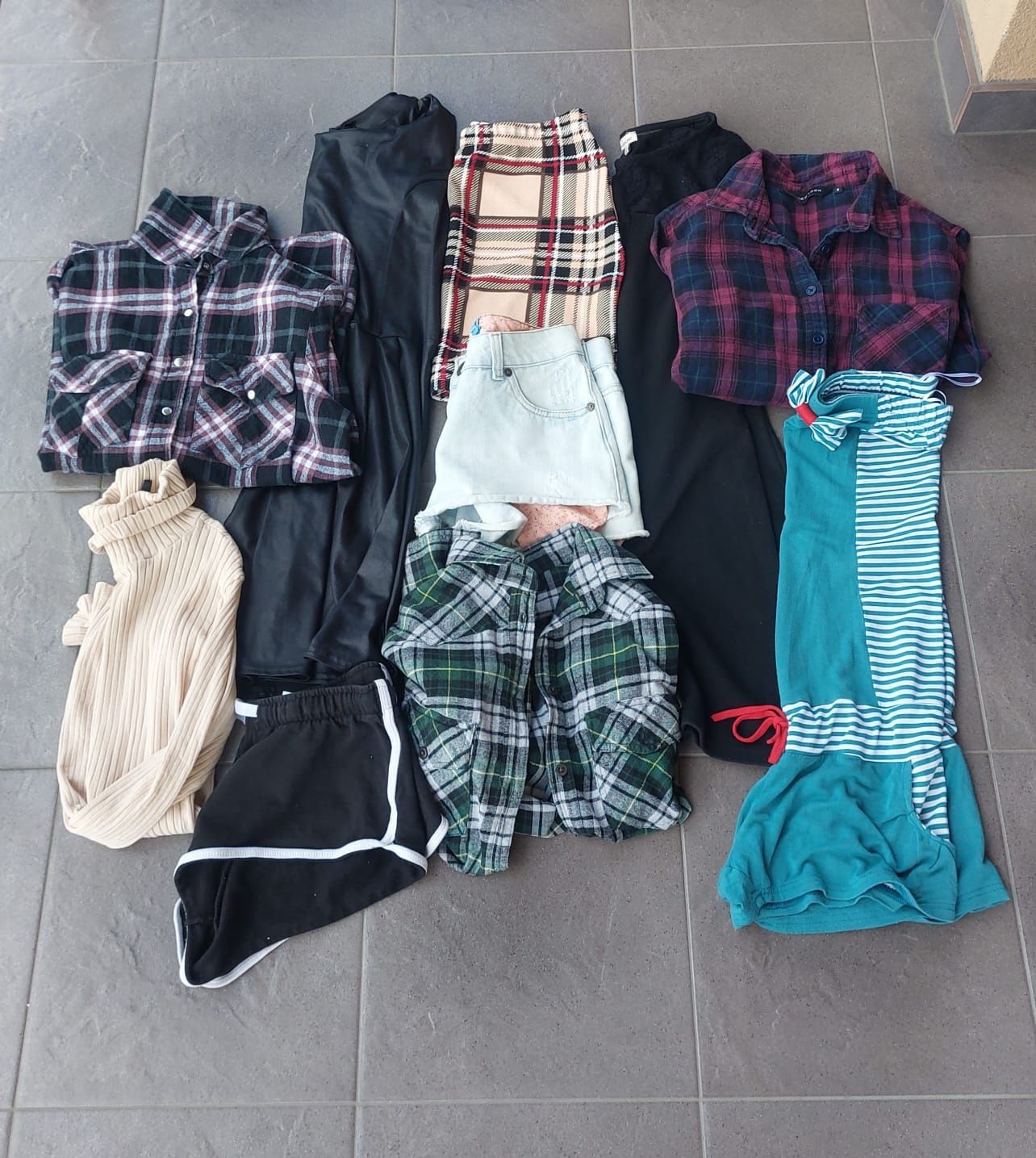 Zestaw paka ubrań boho vintage 90's wiosna/lato 10 sztuk S 36