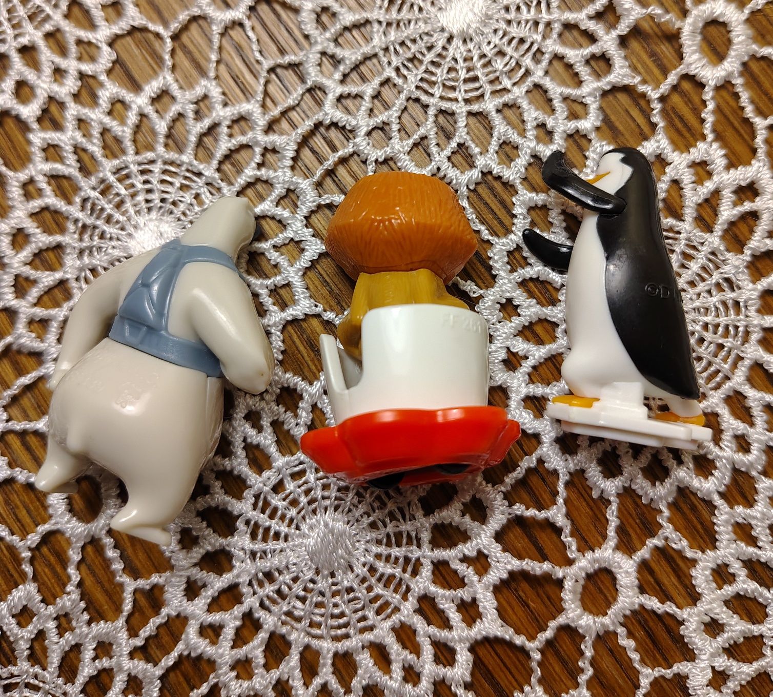 Pingwiny z Madagaskaru Kinder zabawki 3 szt