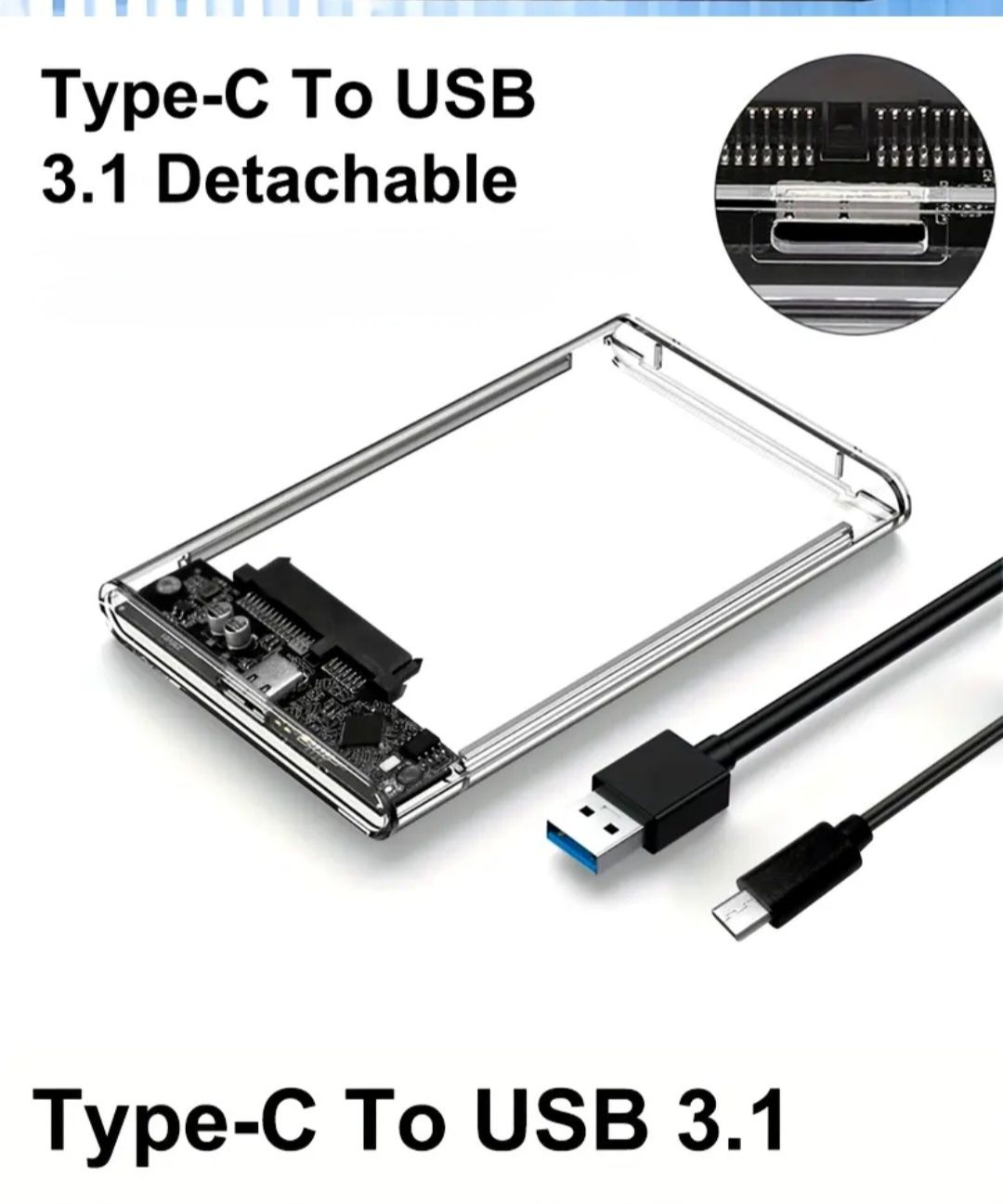 Зовнішня кишеня для SSD Type-C - USB