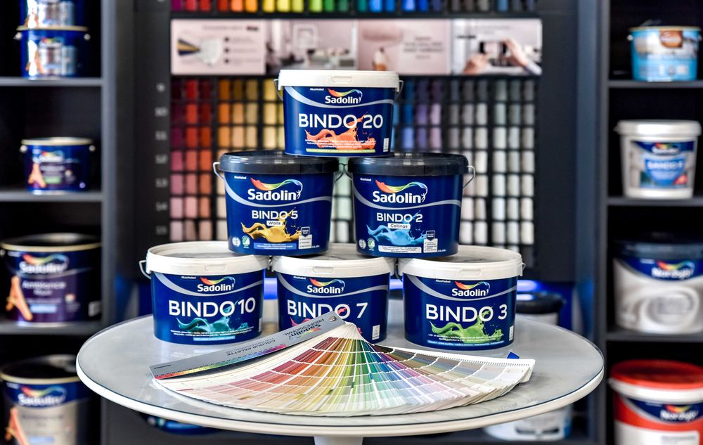 Латексна фарба Sadolin Bindo 7 для стін та стелі. Знижка  -20%