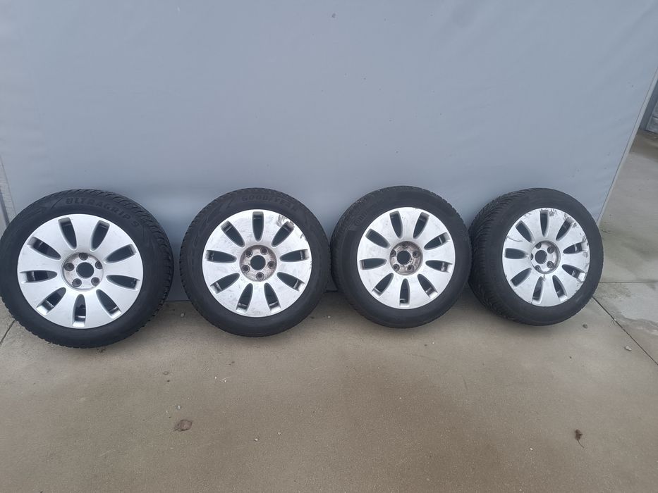 Komplet kół aluminiowych 5x112 opony zimowe 205/55R16 audi a4