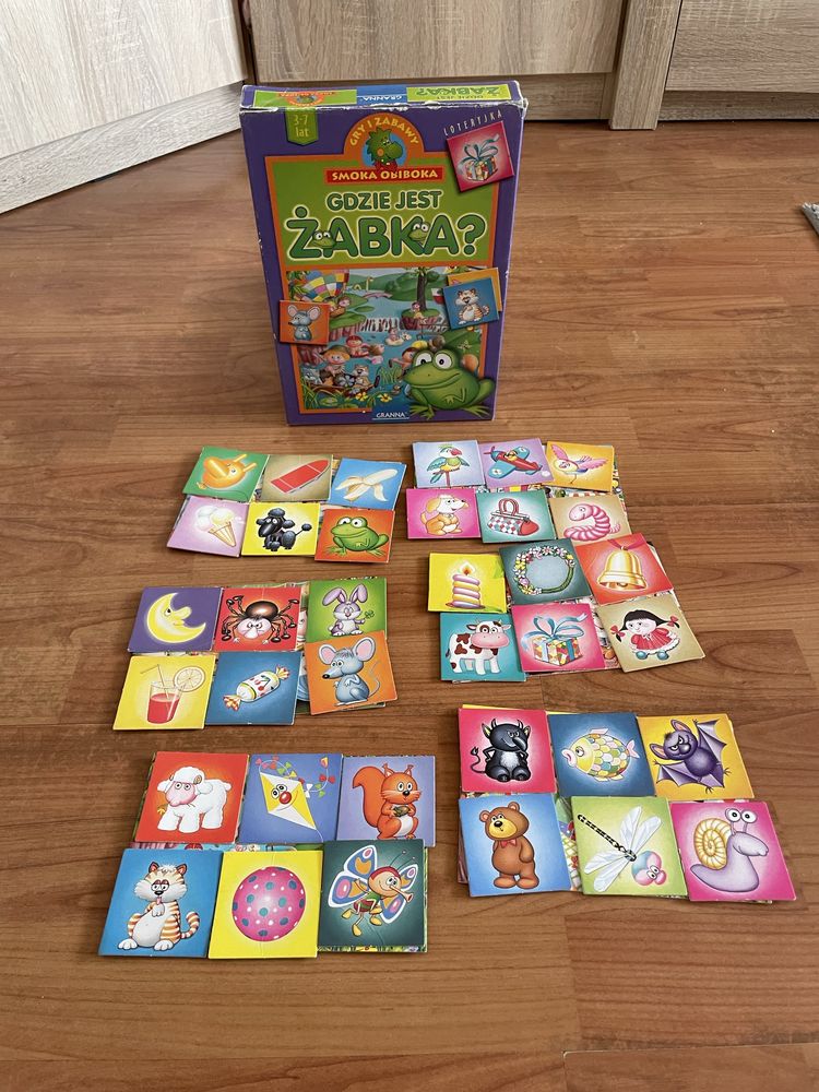 Zestaw gier i ukladanek edukacyjnych dla dziecka 3+