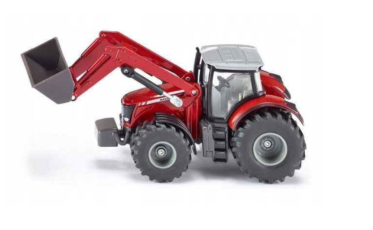 SIKU 1985 traktor MASSEY FERGUSON z ładowarką 1:50