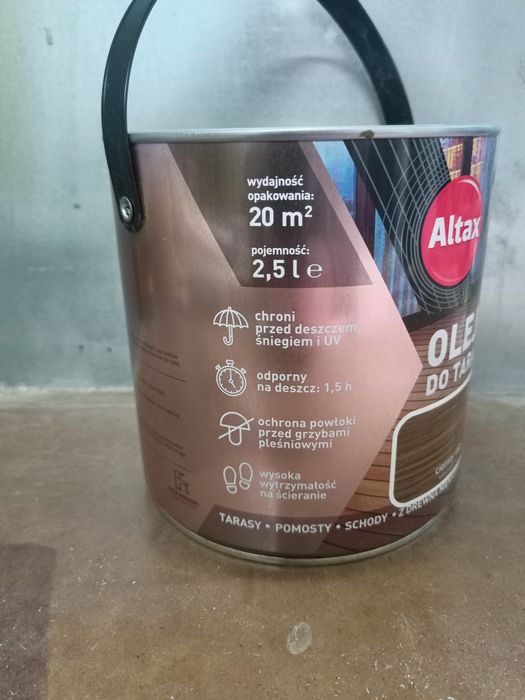 Altax Olej Do Tarasów puszka 2,5 litra kolor CEDR WARTO !!