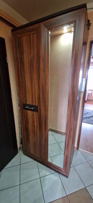 Wyprzedaż z mieszkania - Szafa z lustrem brązowa