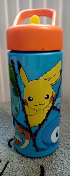 Pokemon, butelka z wbudowaną słomką, 430 ml