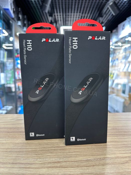 Нагрудний датчик пульсу Polar H10 Black (M-XXL)