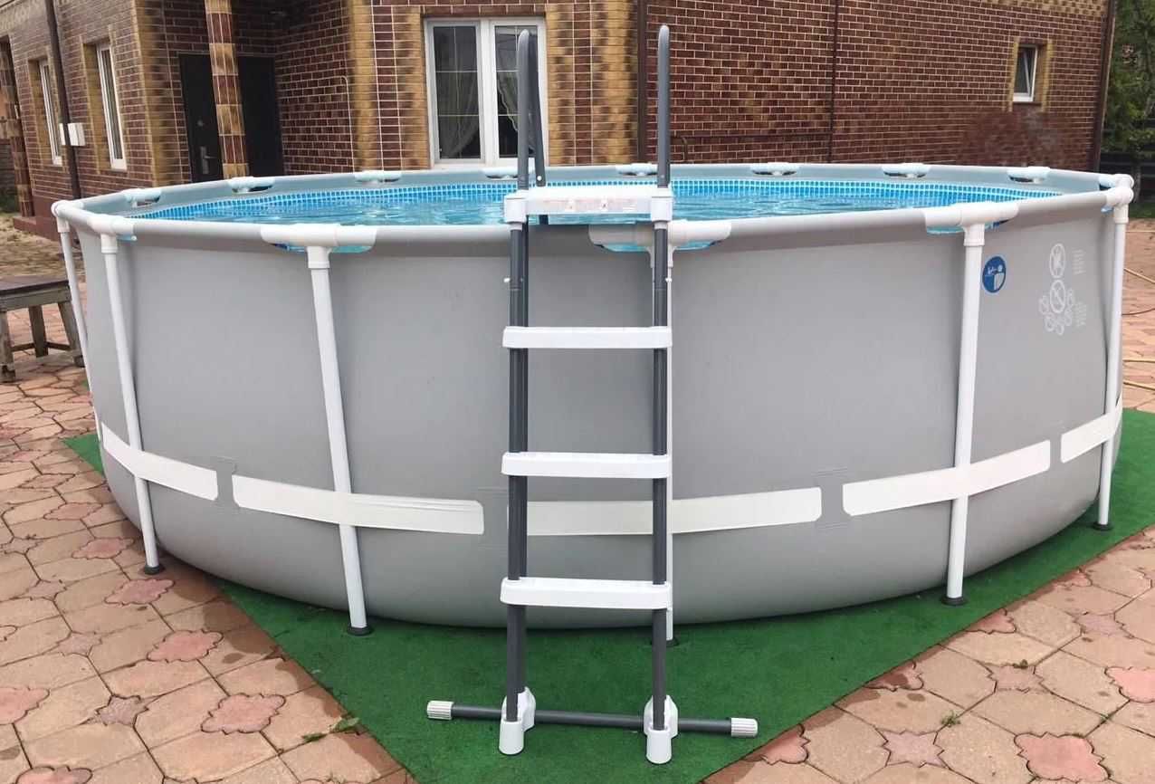 Круглый каркасный бассейн Intex(457 х 122 см) Prism Frame Pool