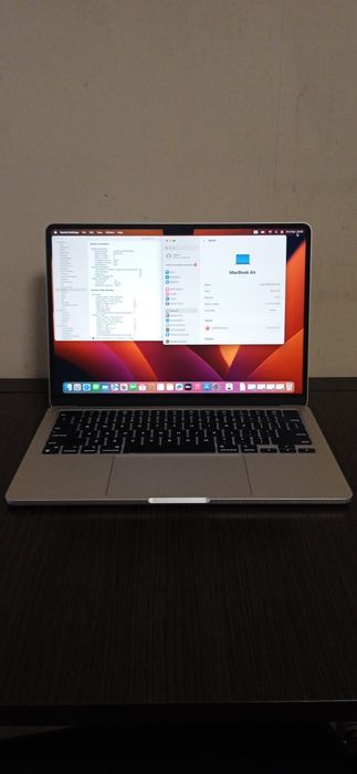 Гарантія!Macbook Air 13.6” M2 8/256Gb Акб: 100% Silver