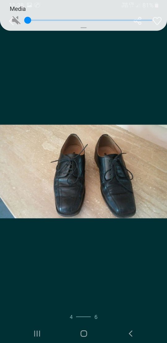 Buty czarne 42 kolekcja męska używane buciki chłopięce mokasyny półbut