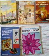 Livros pintura, técnicos e diversos