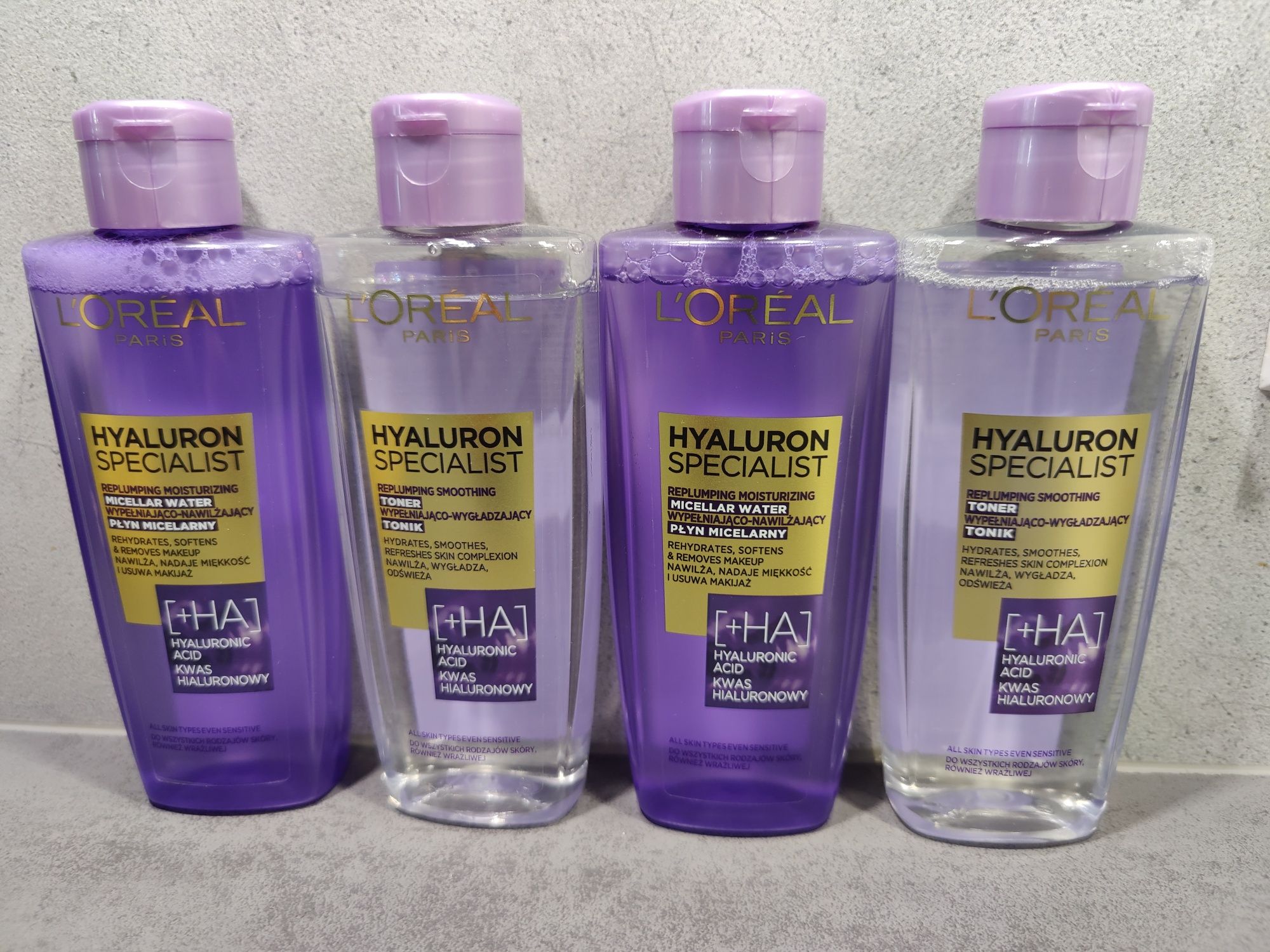 Loreal Hyaluron Specialist tonik i płyn micelarny