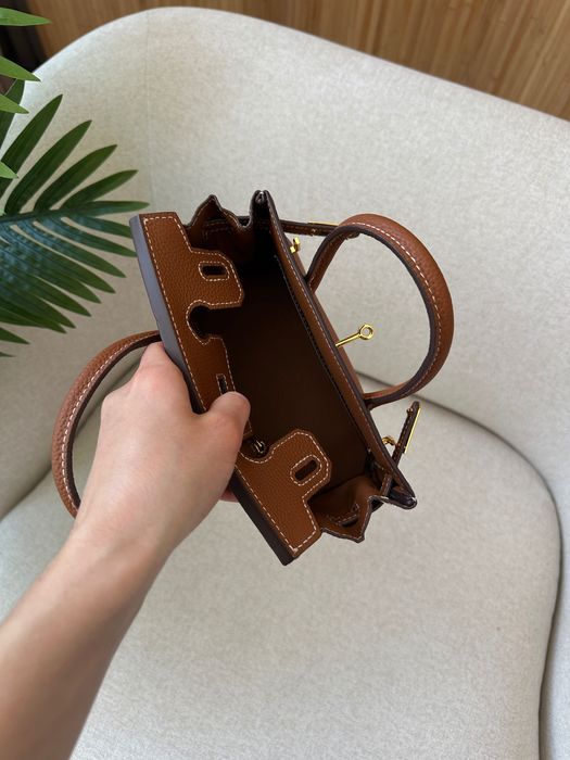 Сумка Hermes Birkin 20 Brown шкіра