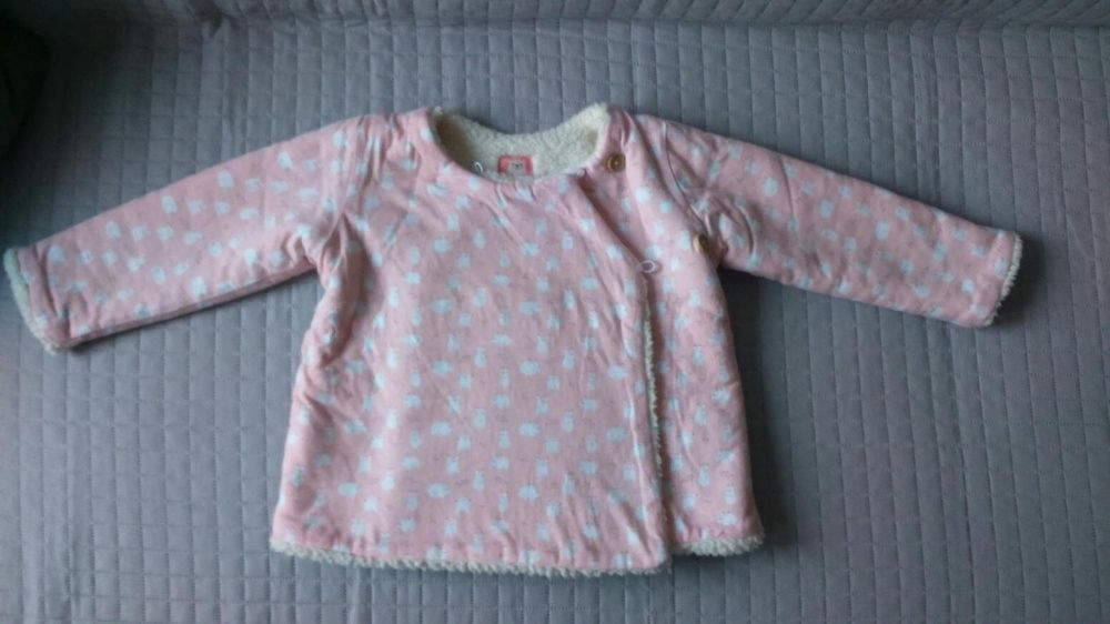 Śliczna cieplutka bluza,kurtka 5 10 15