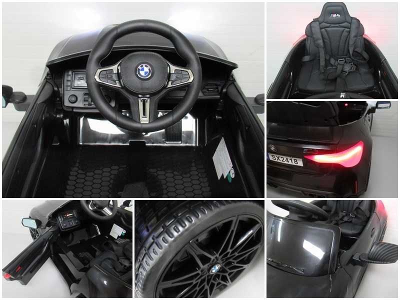 Auto na akumulator dla dzieci BMW M4 Czarne Autko Zabawka Pojazd RATY!