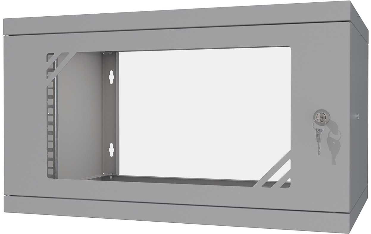 Szafa Serwerowa Sieciowa Wisząca RACK 19" 6U 350mm z Szybą Stalflex