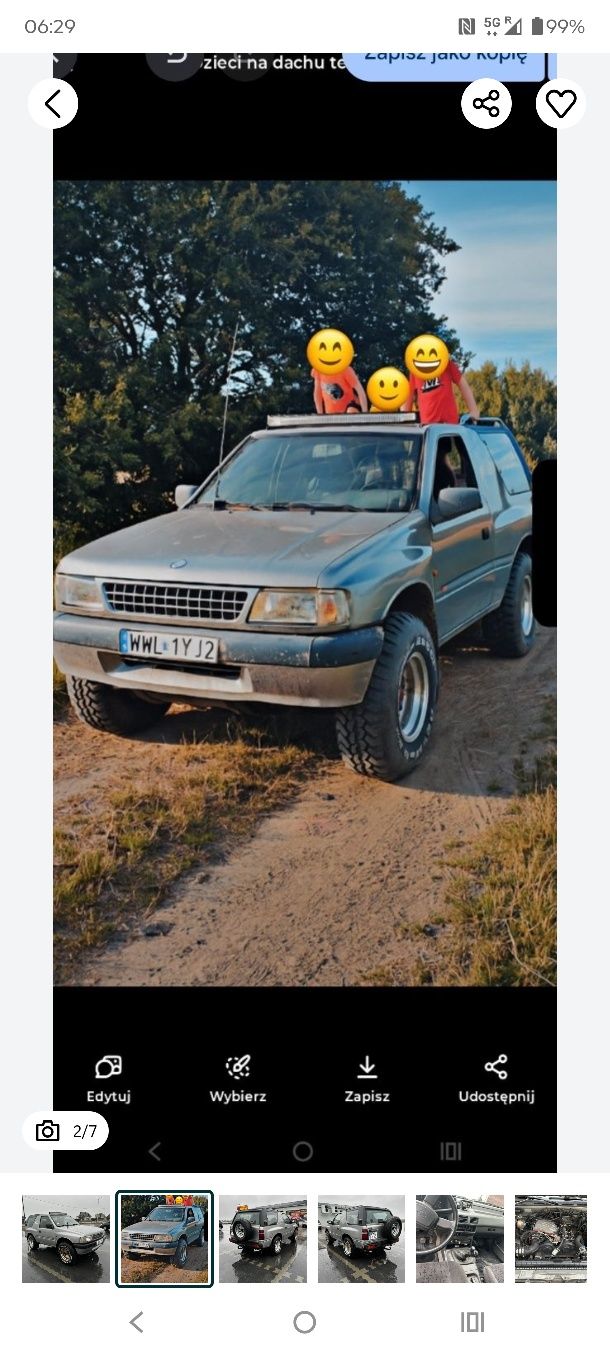 Isuzu Opel Frontera 3.0V6 210km LPG