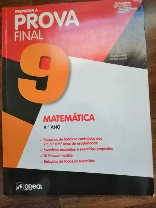 Livro matemática 9º ano Preparar a _ prova final