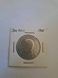 Moeda 500 reis de 1866