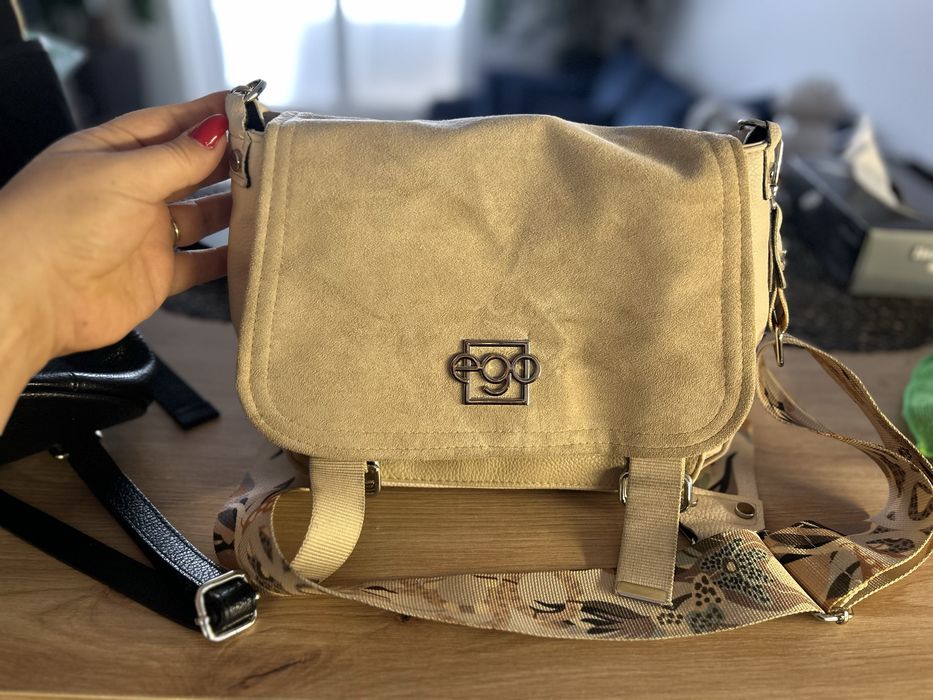 Torebka listonoszka beżowa  EGO