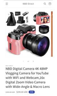 NBD Digital Camera 4K 48MP