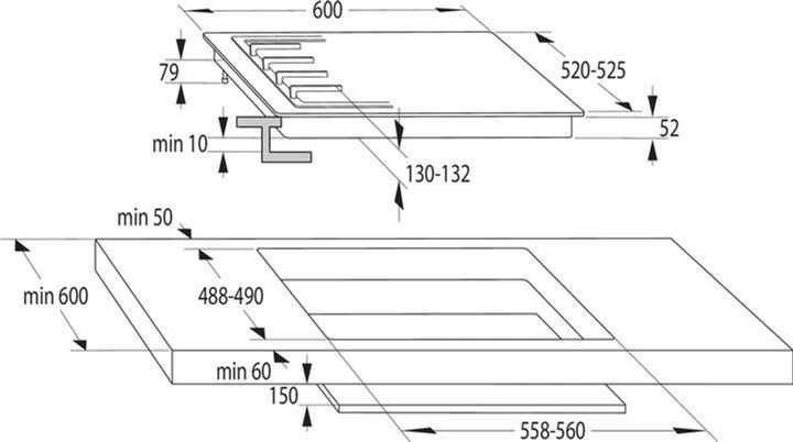 Комбінована варильна поверхня Gorenje GCE691BSC !! НОВА ЗАПАКОВАНА !!