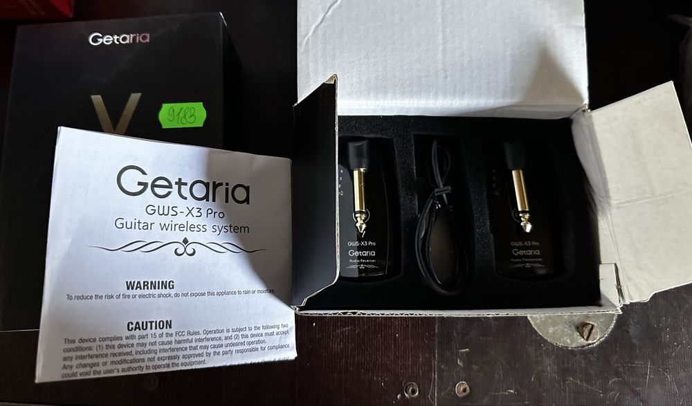 Getaria GWS-X3 Pro Бездротовий приймач для гітари