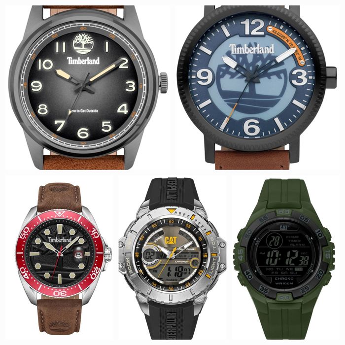 Relógios Timberland e Caterpillar, novos na caixa e originais, 50% do