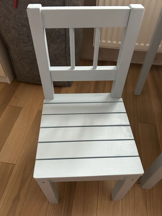 Drewniany stolik dziecięcy Ikea+ krzesełko