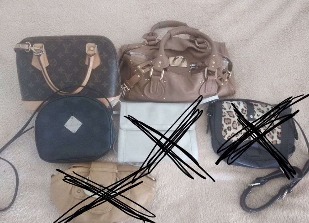 Сумки Louis Vuitton, Lieberskind, Chloe, Maison Mollerus та ін.