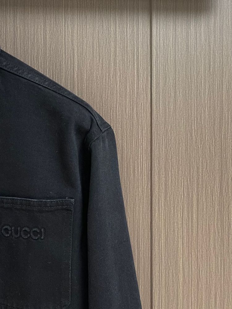 Джинсовая куртка рубашка Gucci original оригинал сорочка чоловіча