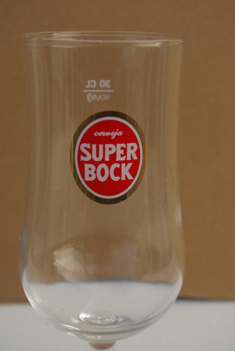 9 copos cerveja, Tulipa Super Bock, 30 cl