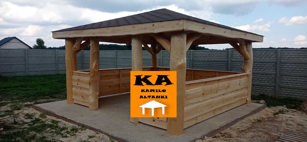 Altanka z bala Altana Altanki Altany Ogrodowa