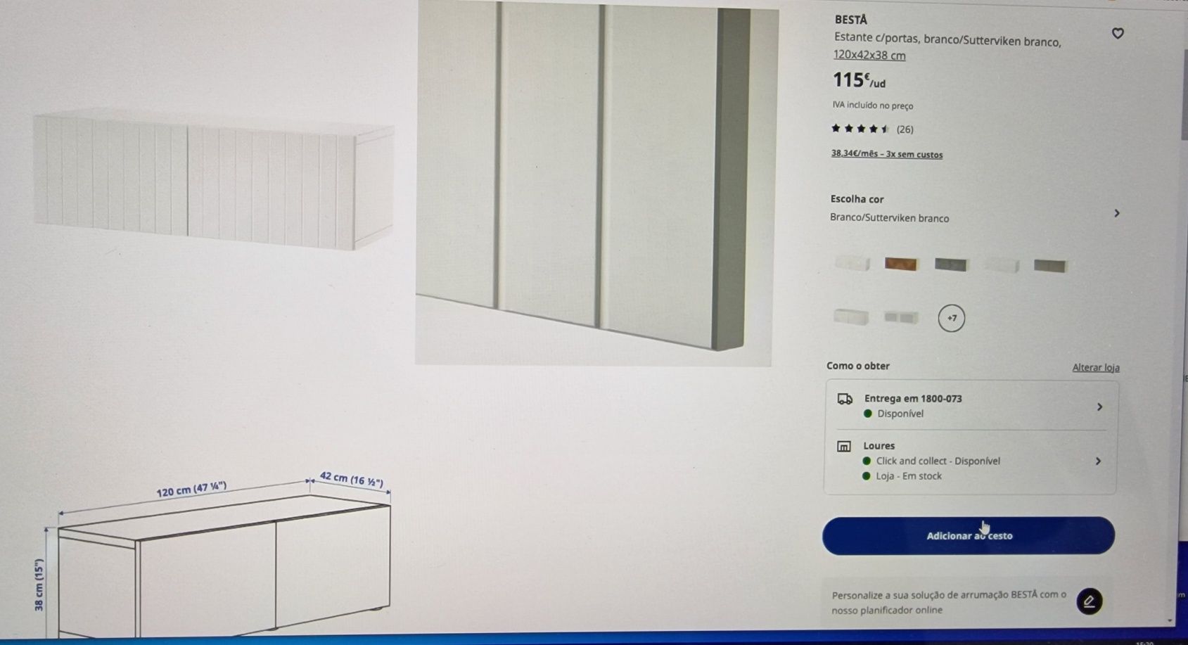 Estrutura de portas e gavetas IKEA Malm