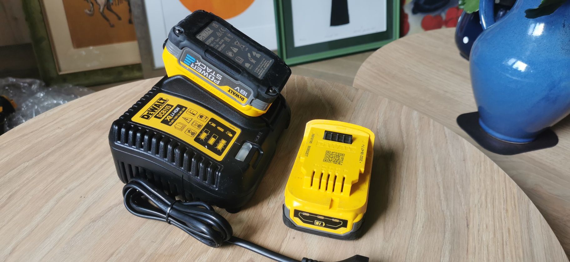 Dewalt baterie, akumulator powerstack 2x1.7, ładowarka