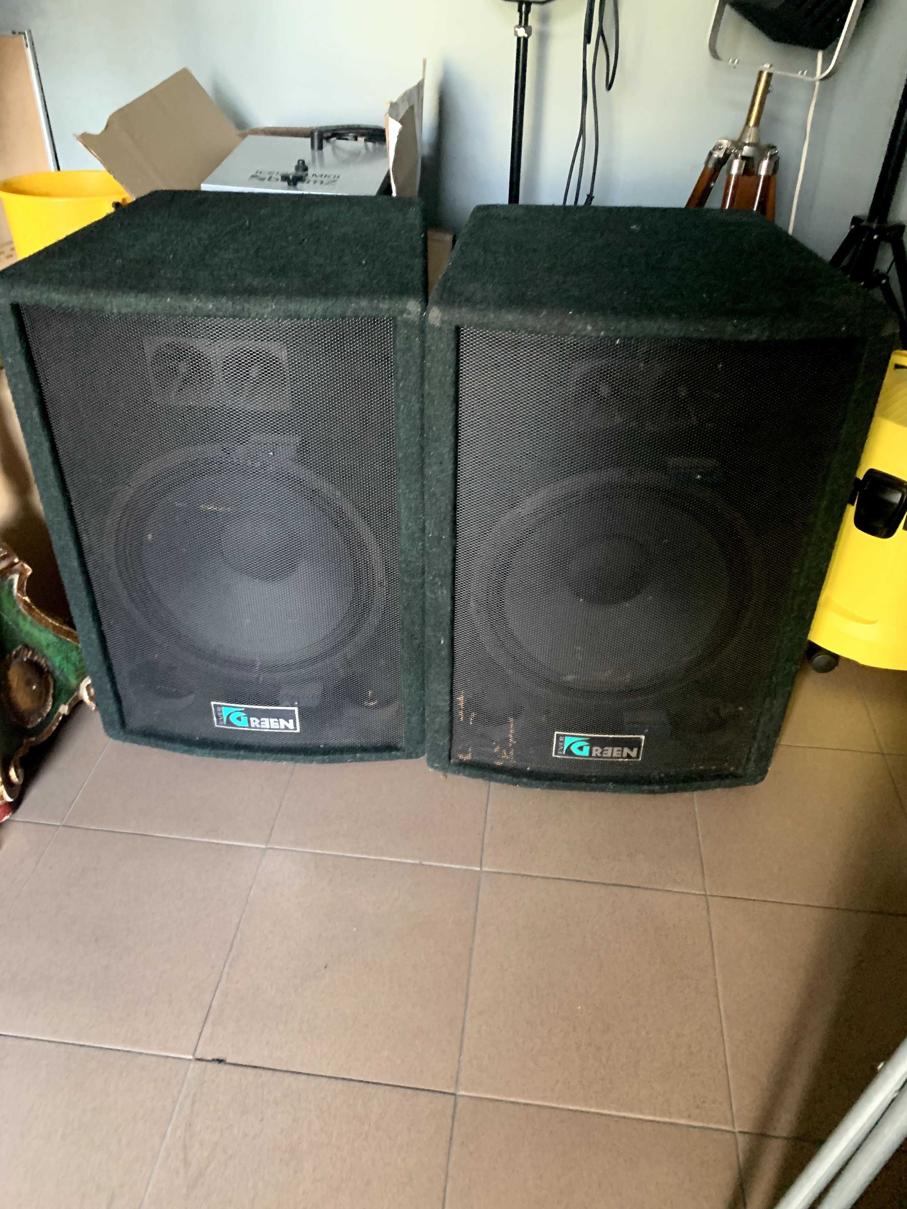 Głośniki Estradowe Handbox ok 1000W + wzmacniacz.