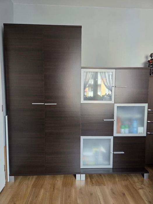Meble wenge szafa z witryną