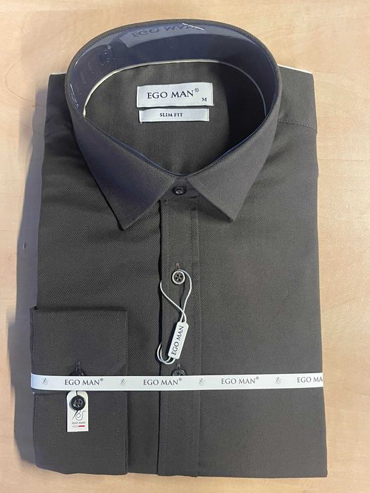 Męska koszula ładny brąz rozmiar M NOWA