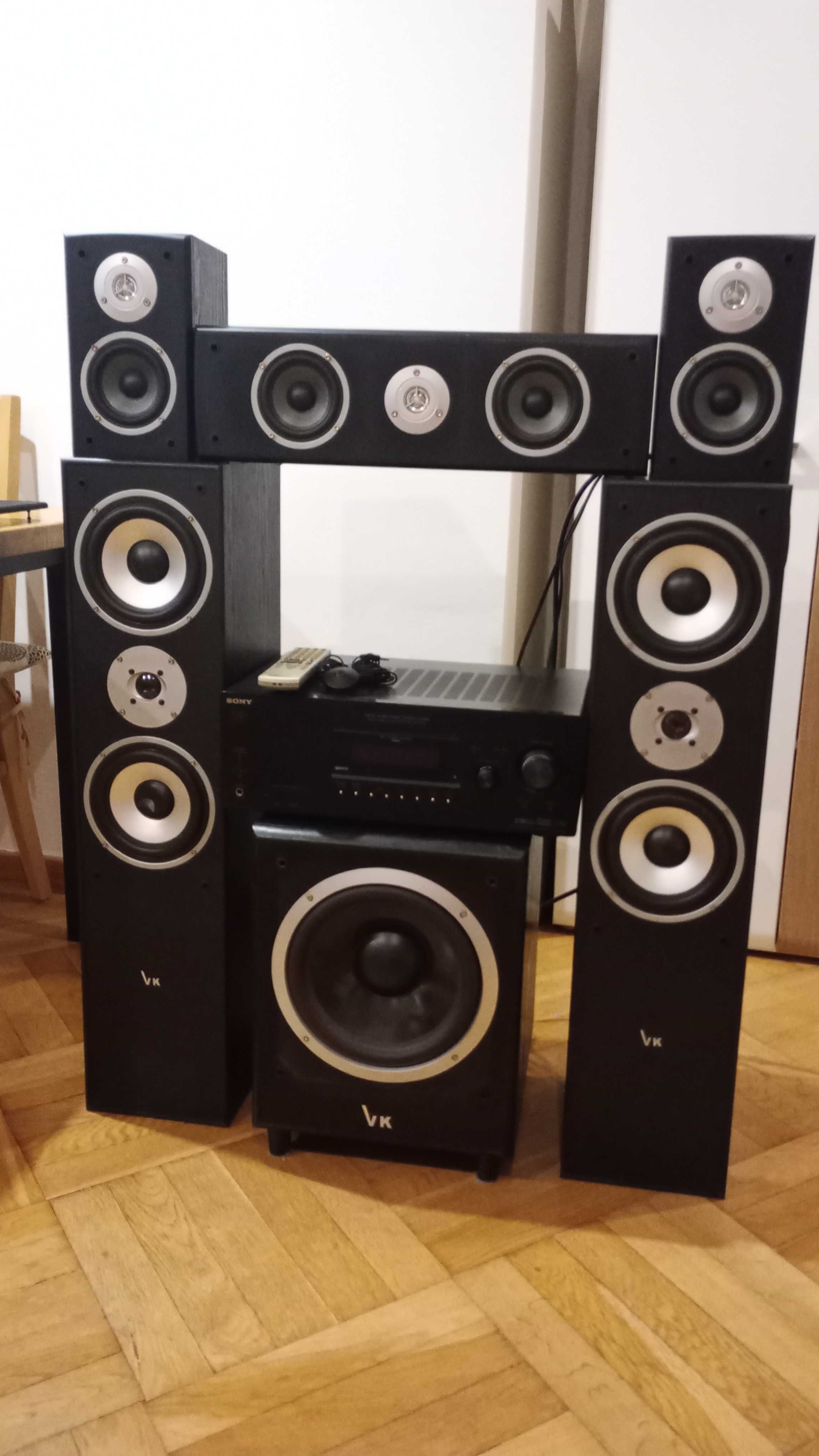 Kino domowe Voice Kraft + subwoofer + wzmacniacz