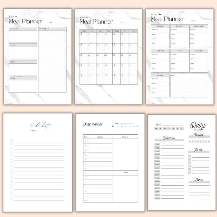 Planner agenda bloco secretária A5 2023