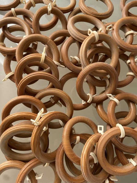 Argolas em madeira 35mm diâmetro