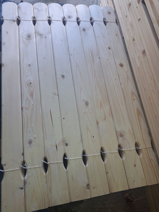 Sztachety drewniane świerkowe szer 12cm. Od ręki