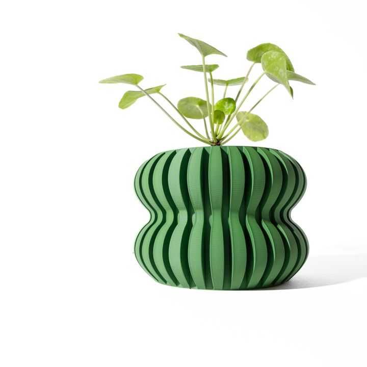 Vaso de Planta Design Moderno 3D - Ondulado e Único