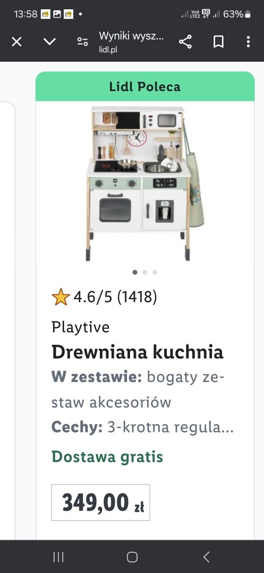 Drewniana Kuchnia Playtive NOWA