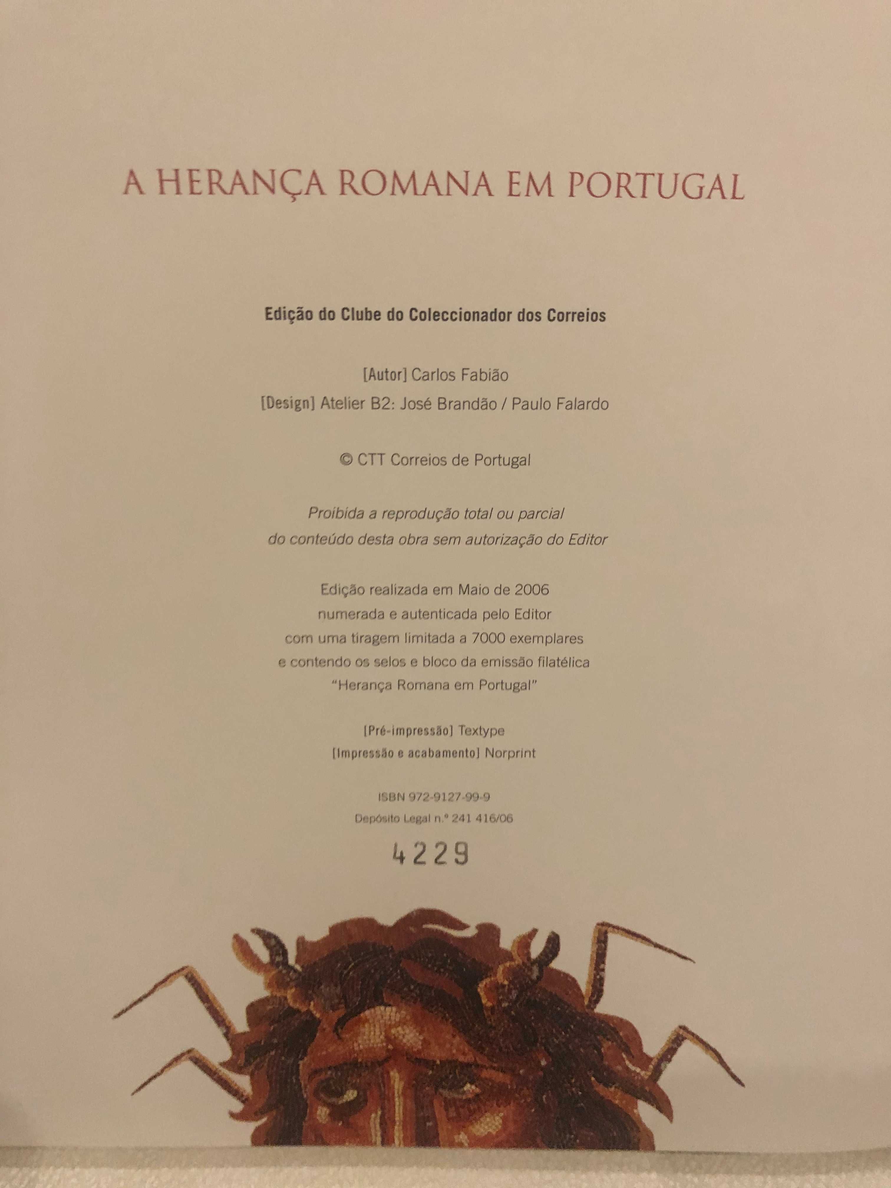 Livro com Selos “A Herança Romana em Portugal”